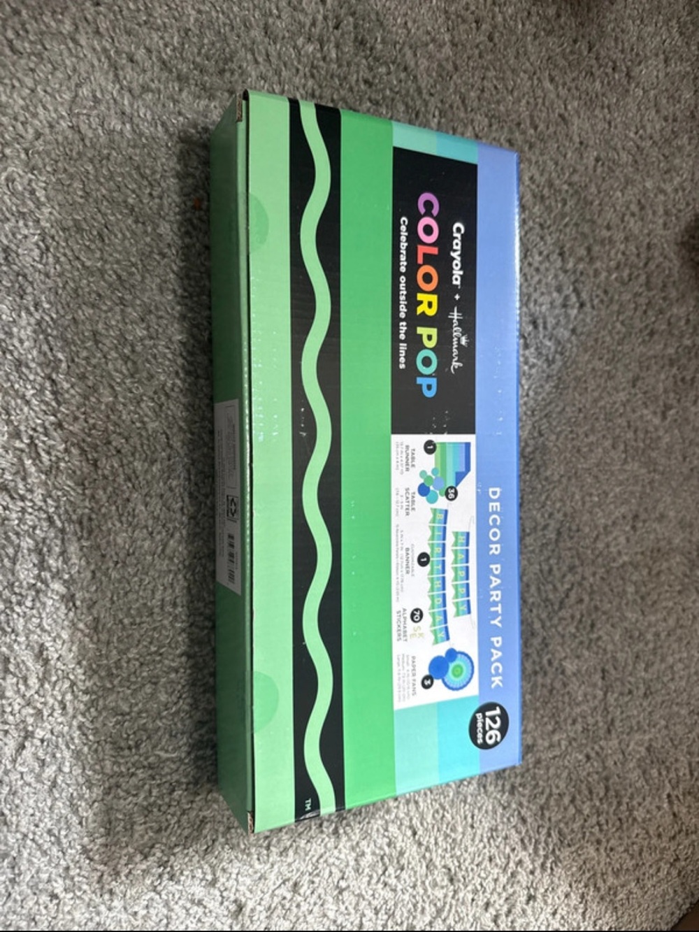 Crayola Color Pop Bright Green Party Decor Pack